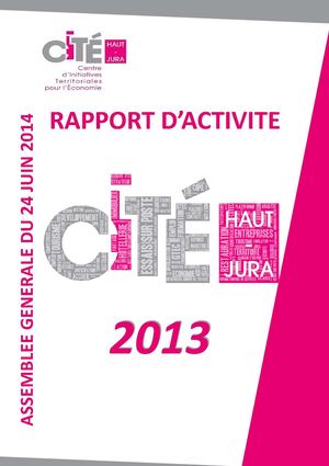 Rapport d'activités CITE Haut-Jura 2013