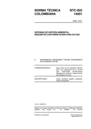 Norma ISO 14001