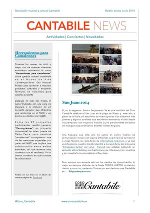 Cantabile News junio 2014