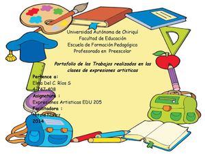 Portafolio de Expresiones Artisticas!!