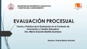 Evaluación procesual.ppt