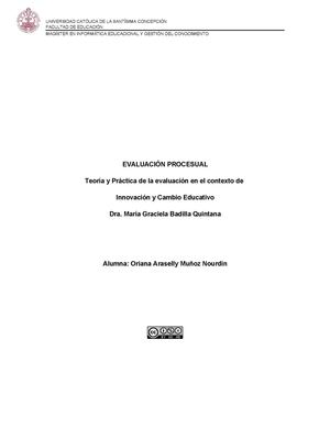 EVALUACIÓN PROCESUAL