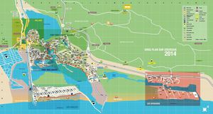 Plan du Village de Gruissan