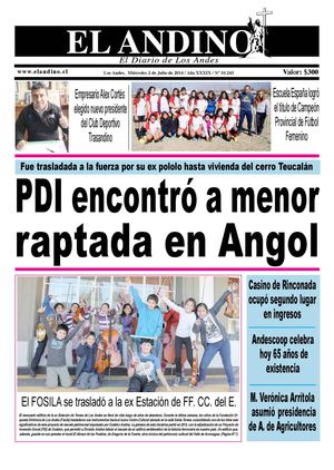 Diario El Andino - Miércoles 02 de Julio de 2014