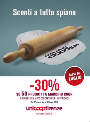 Volantino Coop Unicoop Firenze Super 3-14lug