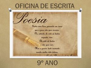 Poesia 9º Ano