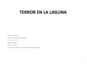 TERROR EN LA LAGUNA