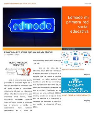 Edmodo mi primera red social educativa