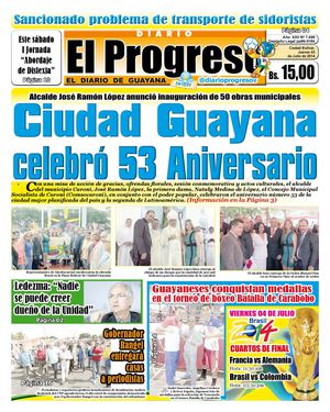 DIARIO EL PROGRESO EDICIÓN DIGITAL 03-07-2014