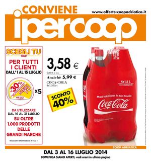 Volantino IperCoop EmiliaRomagna 3-16lug