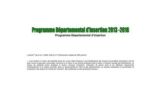 Programme Départemental d'Insertion de l'Ariège