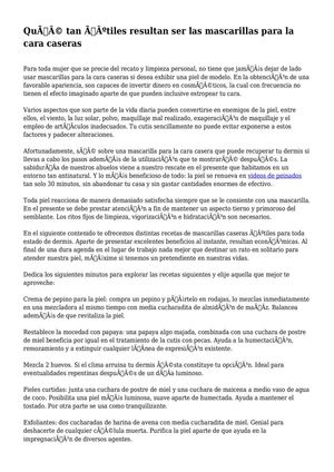 Qué tan útiles resultan ser las mascarillas para la cara caseras