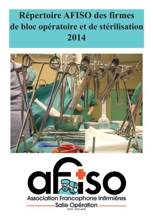 Répertoire AFISO 2014 des firmes de bloc opératoire et de stérilisation