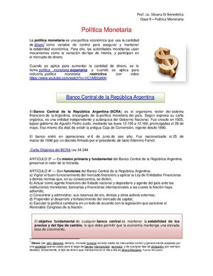 Política Monetaria