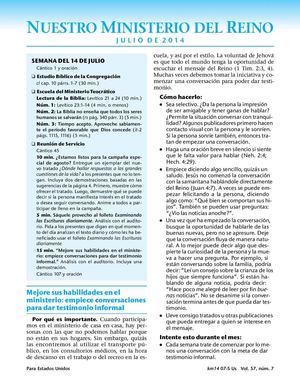 nuestro ministerio del reino julio 2014