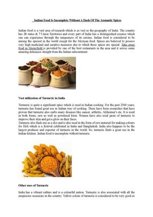 Indian Food Is Incomplete Without A Dash Of The Aromatic Spices