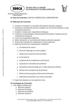 Fitxa GenCat Currículum i competències