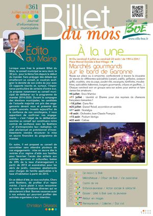 Juillet - Août 2014 n°361
