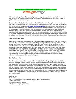 Design Edge – The Best Industrial Design Consultancy
