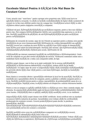 Excelente Sfaturi Pentru A Găsi Cele Mai Bune De Curatare Covor