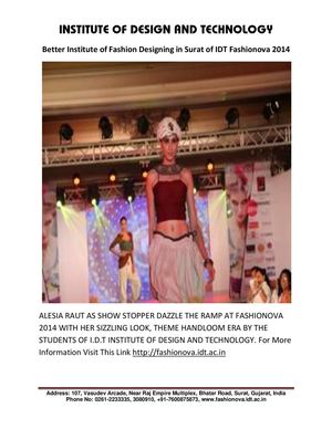 Better Institute of Fashion Designing in Surat of IDT Fashionova 2014