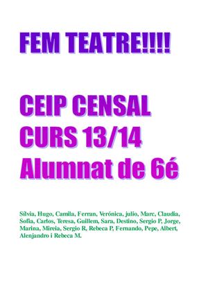 Fem teatre!