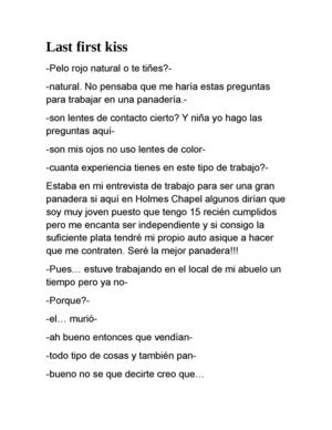 last first kiss (bonnie y harry)
