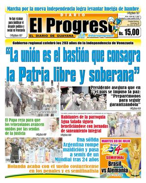 DIARIO EL PROGRESO EDICIÓN DIGITAL 06-07-2014
