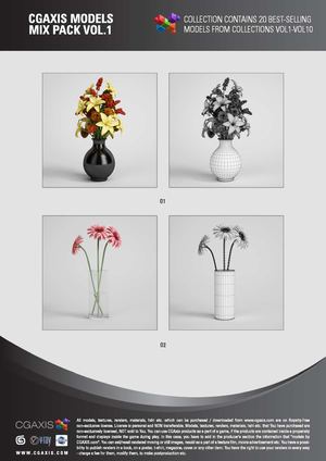 CGAxis Models Mix Pack Vol.01