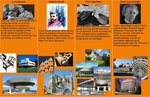 cartel corrientes artisticas y organicistas