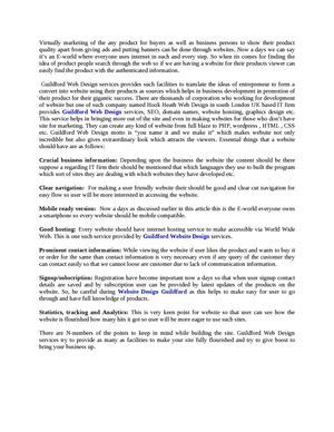 Website Design Guildford services help you with all your web design needs