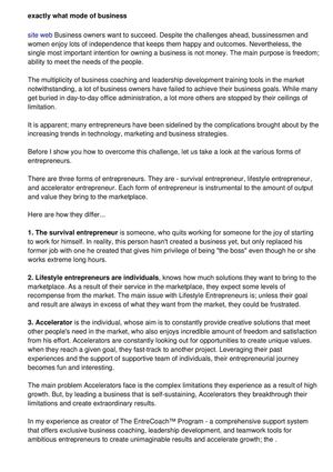 Exactly What Nature of Entrepreneur Are You?