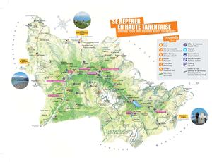 Carte de la Haute Tarentaise