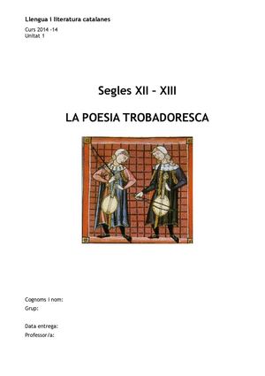 L'auca de la poesia trobadoresca
