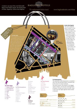 Milan Fashion District Map - Baglioni Hotels
