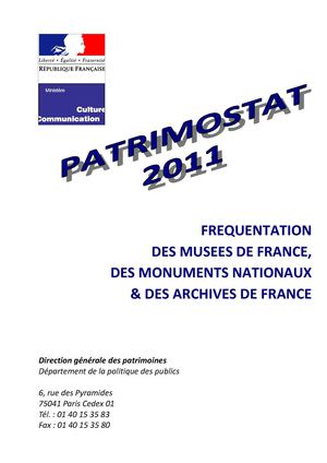 Patrimostat 2011 _ Fréquentation