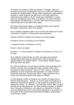 El Voleibol fue creado en 1895 por William G