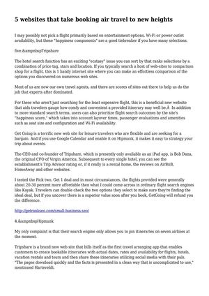 5 websites that take booking air travel to new heights