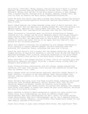 Hitler (1889-1945): "Today Germany, Tomorrow the World." 