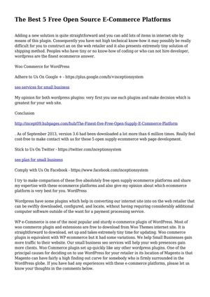 The Best 5 Free Open Source E-Commerce Platforms