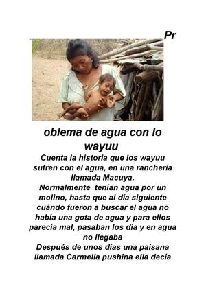 Problema de agua con lo wayuu