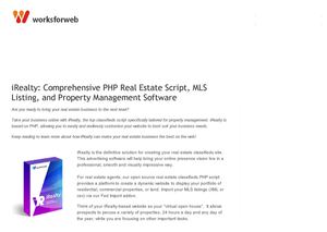 iRealty: Comprehensive PHP Real Estate Script, MLS Listing, and Property Management Software