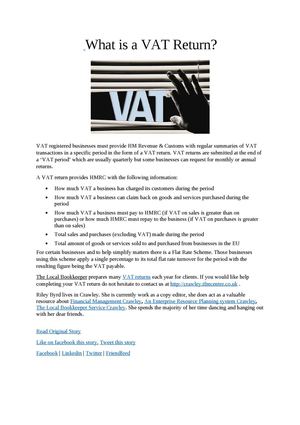 What is a VAT Return?