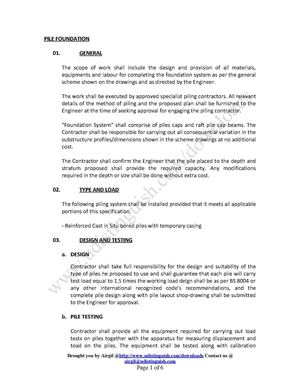 [www.udistinguish.com] Specification for Piling Work