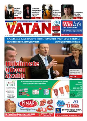 Yeni Vatan Turkish Newspaper Issue No: 1757