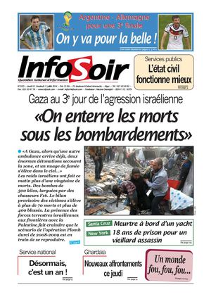 Edition du 10 juillet 2014