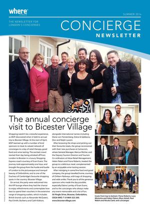 Concierge Newsletter Summer 2014