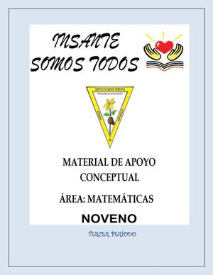 MATEMÁTICAS GRADO NOVENO 