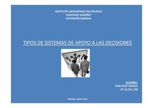 TIPOS DE SISTEMAS DE APOYO A LAS DECISIONES