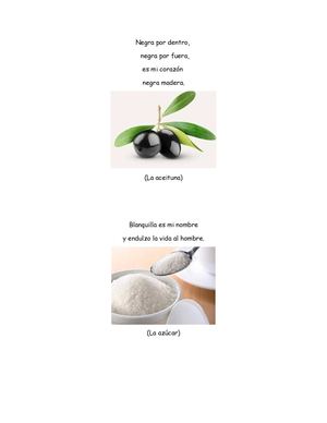 Adivinanzas sobre alimentos